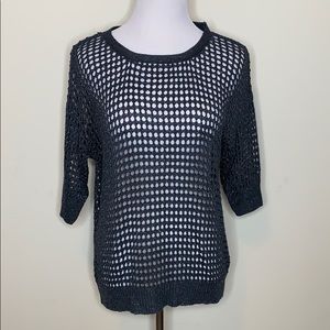 Flame Sparkle Grey Knit Sweater